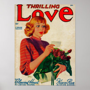 Aufregendes Liebe-Titelseite Poster