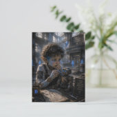 Aufregung / Robotiktechniker / Bank Postkarte (Stehend Vorderseite)