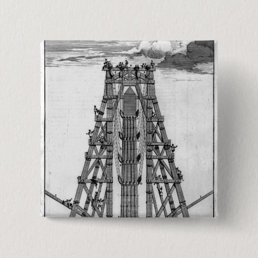 Aufrichten des alten ägyptischen Obelisk Button (Vorderseite)