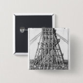 Aufrichten des alten ägyptischen Obelisk Button (Vorne & Hinten)