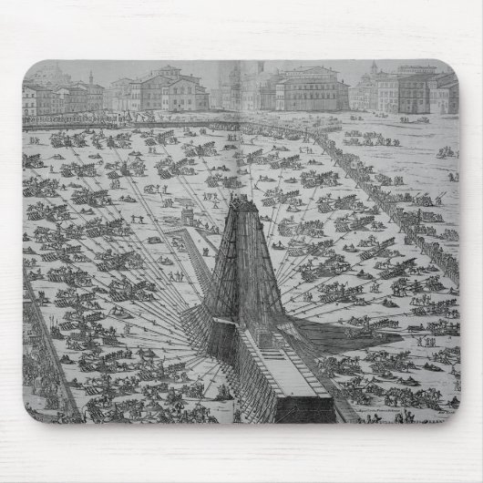 Aufrichten des alten ägyptischen Obelisk Mousepad (Vorne)