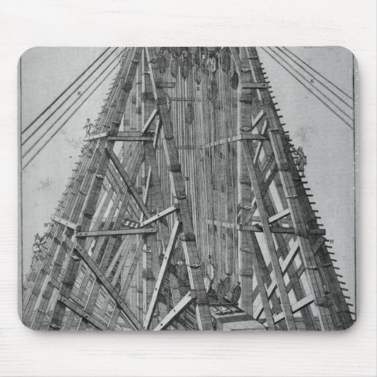 Aufrichten des alten ägyptischen Obelisk Mousepad (Vorne)