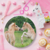 Aufrichtende Haflinger Pferdeniedliche Fohlen, Pappteller (Party)