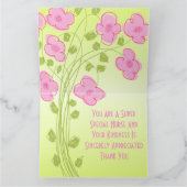 aufrichtig geschätzt karte (Innenseite)