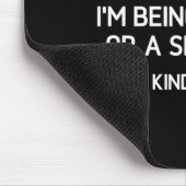 Aufrichtig oder ein cleverer lustiger sarkastische mousepad (Ecke)