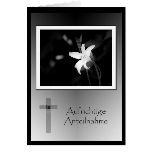 Aufrichtige Anteilnahme (Vorne)