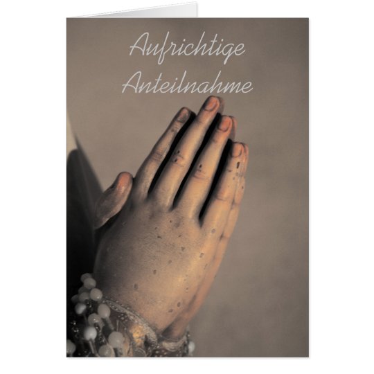 Aufrichtige Anteilnahme Karte