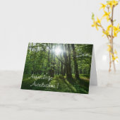 Aufrichtige Anteilnahme  mit Wald Karte (Gelbe Blume)