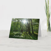 Aufrichtige Anteilnahme mit Wald Karte (Vorderseite)
