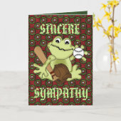 AUFRICHTIGES BEILEID KARTE (Gelbe Blume)