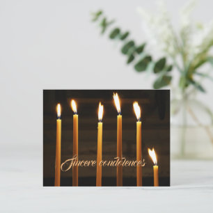 Aufrichtiges Beileid Postkarte