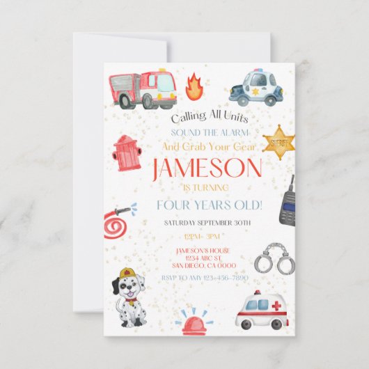 Aufruf aller Einheiten zum Geburtstag Einladung (Vorderseite)