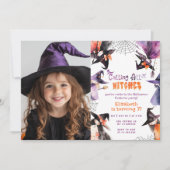 Aufruf aller Hexen Halloween Party-Foto der Kostüm Einladung (Vorderseite)