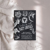 Aufruf aller Party Chalkboard Geburtstag Einladung