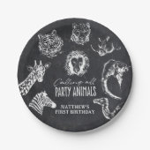 Aufruf aller Party Chalkboard Geburtstag Pappteller (Vorderseite)