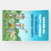 Aufruf aller Tiere zum Geburtstag Banner (Horizontal)