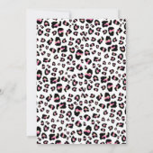 Aufruf an "All Party Animal Safari Leopard Geburts Einladung (Rückseite)