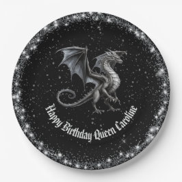 Aufruf an alle Drachen zum Geburtstag Pappteller