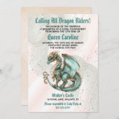 Aufruf an alle Drachenreiter zum Geburtstag Einladung (Vorne/Hinten)