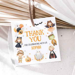 Aufruf an alle Monster Halloween Geburtstagsplatz Geschenkanhänger