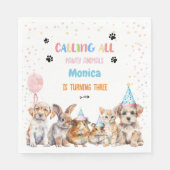 Aufruf an alle Pfleger Geburtstagsparty Serviette (Vorderseite)