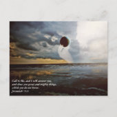 Aufruf an mich ~ Ermutigung zur Christlichen Verse Postkarte (Vorderseite)