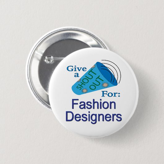 Aufruf an Modedesigner Button (Vorne & Hinten)
