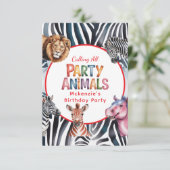 Aufruf der Geburtstagspartei aller Party Dankeskarte (Stehend Vorderseite)