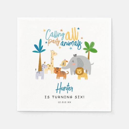 Aufruf der Geburtstagspartei aller Party Serviette (Vorderseite)