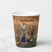 Aufruf der Geburtstagspartei Halloween Pappbecher (Rückseite)