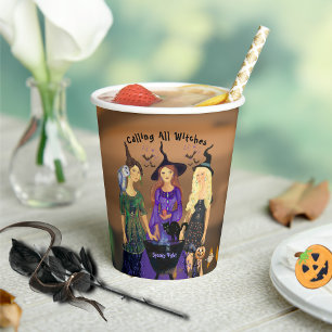 Aufruf der Geburtstagspartei Halloween Pappbecher