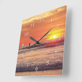 AUFRUF DER SONNENVERSICHERUNG QUADRATISCHE WANDUHR (Winkel)