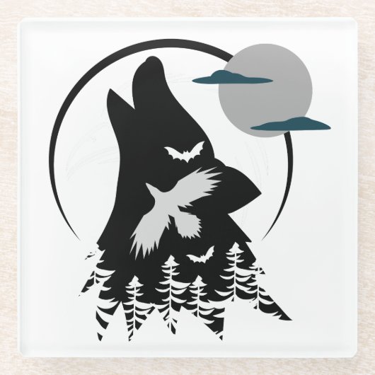 Aufruf der wilden.w glasuntersetzer (Vorderseite)