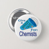 Aufruf für Chemiker Button (Vorne & Hinten)