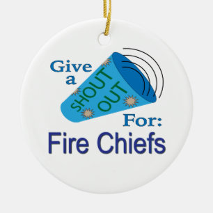 Aufruf für Feuerwehrchefs Keramik Ornament