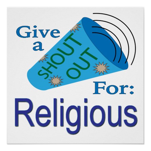 Aufruf für religiöse poster (Vorderseite)