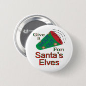 Aufruf für Santas Elfen Button (Vorne & Hinten)