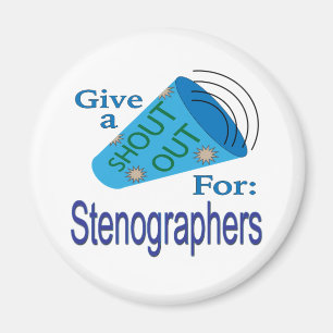 Aufruf für Stenografen Magnet