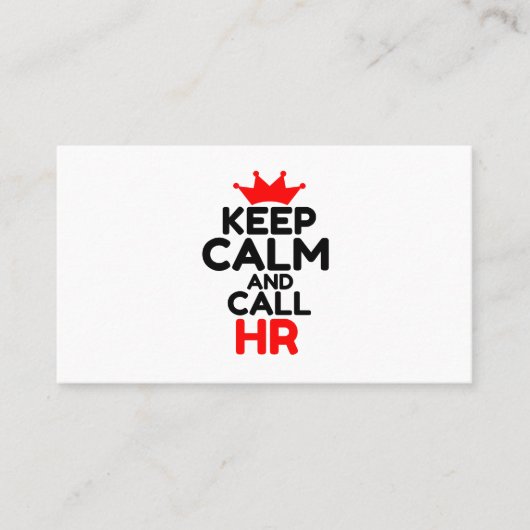 AUFRUF UND AUFRUF BEHALTEN VISITENKARTE (Vorderseite)