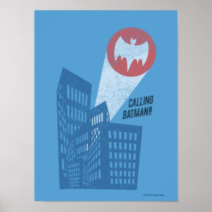 Aufruf von Batman Bat Symbol Graphic Poster