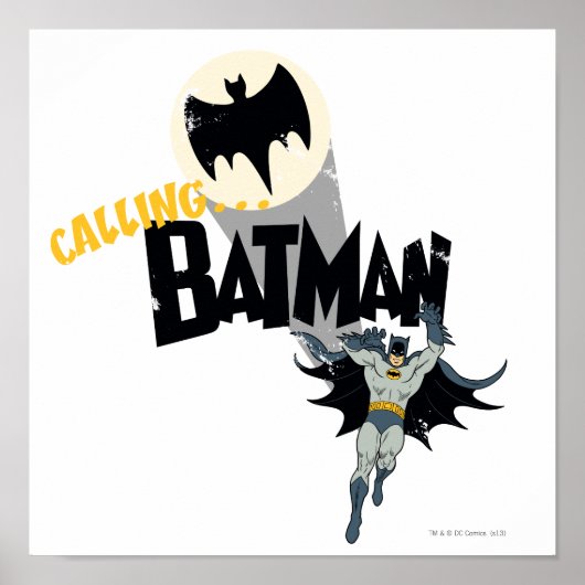 Aufruf von Batman Graphic Poster (Vorne)