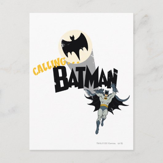 Aufruf von Batman Graphic Postkarte (Vorderseite)