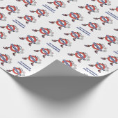 Aufruf von benutzerdefinierten Texten in London Geschenkpapier (Ecke)