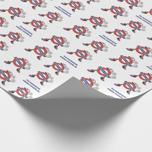 Aufruf von benutzerdefinierten Texten in London Geschenkpapier (Ecke)