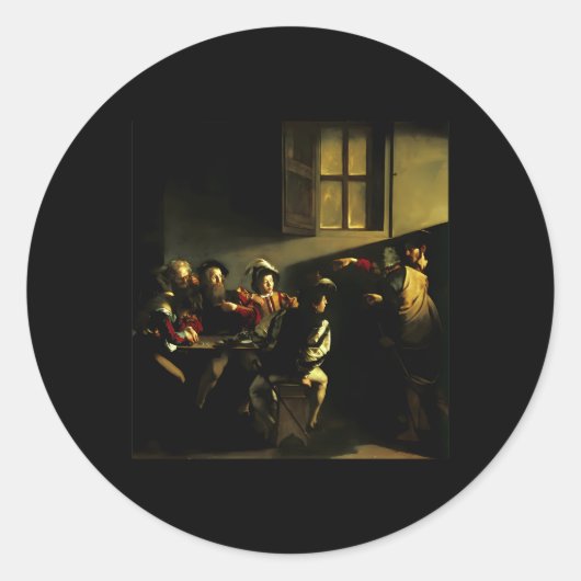 Aufruf von St. Matthew Chiamata di San Matteo durc Runder Aufkleber (Vorderseite)