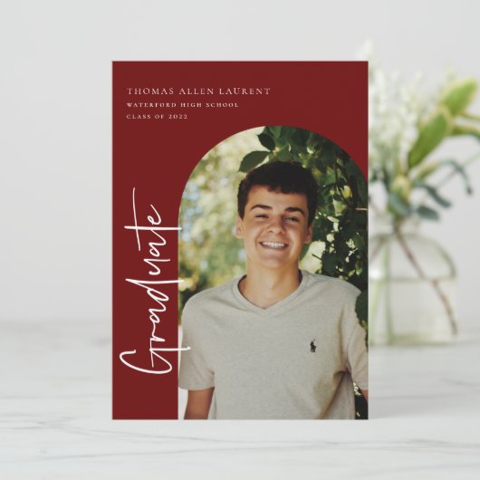 Aufruf zum Foto "Arched Frame"-Abschluss Ankündigung (Stehend Vorderseite)