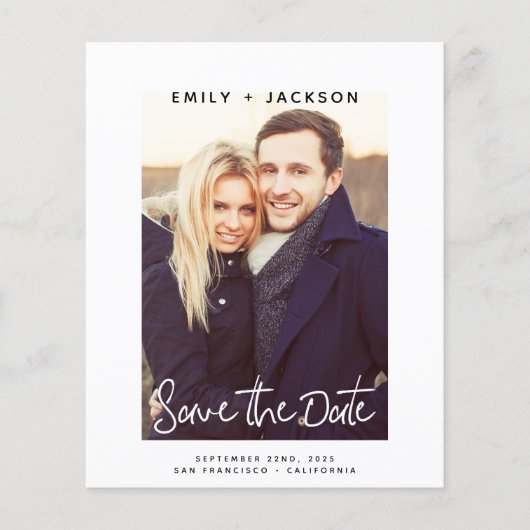 Aufruf zum Foto "Save the Date mit budgetärer Schr Flyer (Vorne)