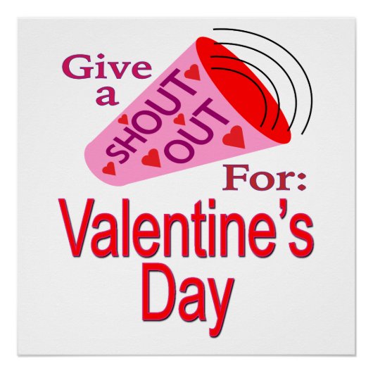 Aufruf zum Valentinstag Poster (Vorderseite)