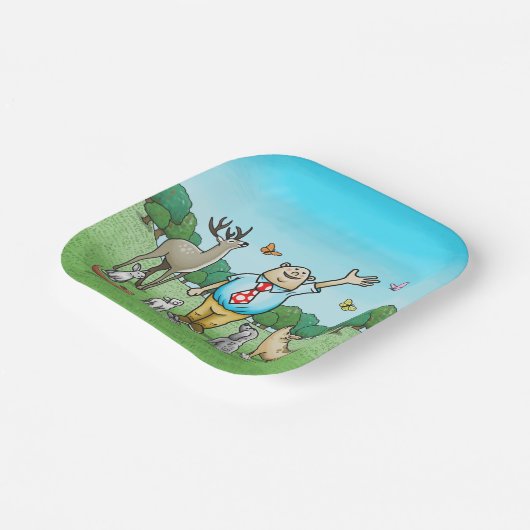 Aufrufen aller Party Pappteller (Gewinkelt)