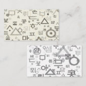 Aufrufen der koreanischen Mitteilungskarten (Vorne/Hinten)